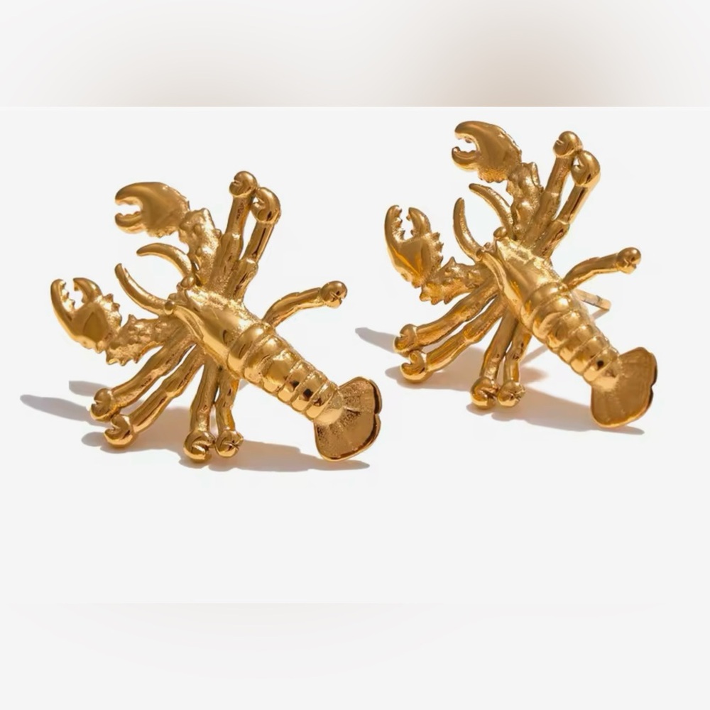NWT Crawfish Gold Earrings